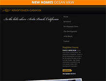 Tablet Screenshot of newkingfisherhomes.com